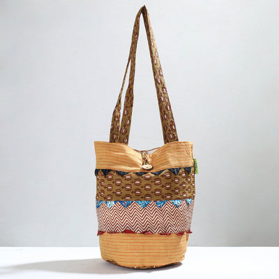 Multicolor Jugaad Patchwork Handmade Shoulder Bag 22