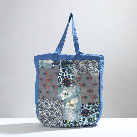 Multicolor Jugaad Patchwork Handmade Tote Bag 02