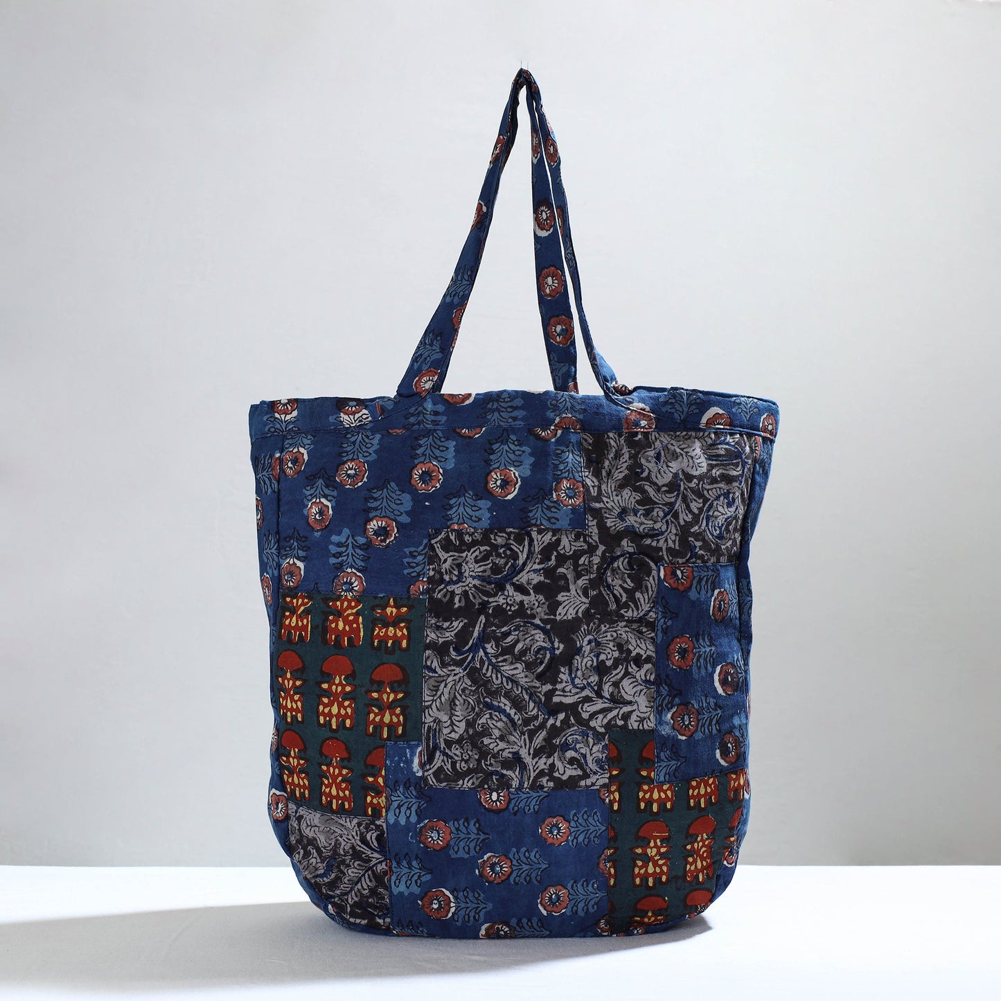 Multicolor Jugaad Patchwork Handmade Tote Bag 05