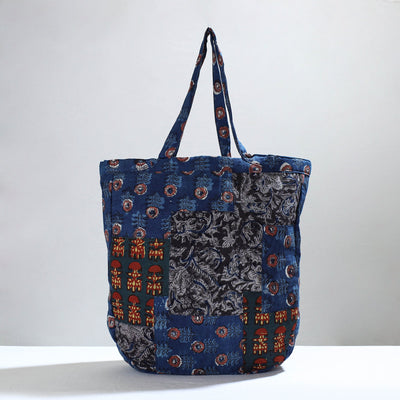 Multicolor Jugaad Patchwork Handmade Tote Bag 05