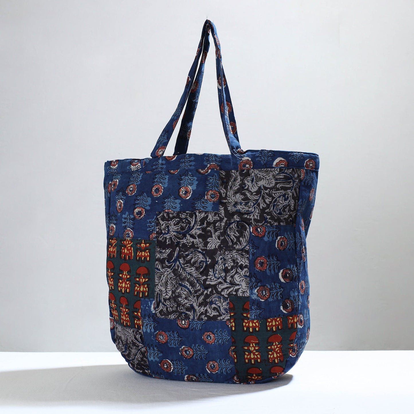 Multicolor Jugaad Patchwork Handmade Tote Bag 05