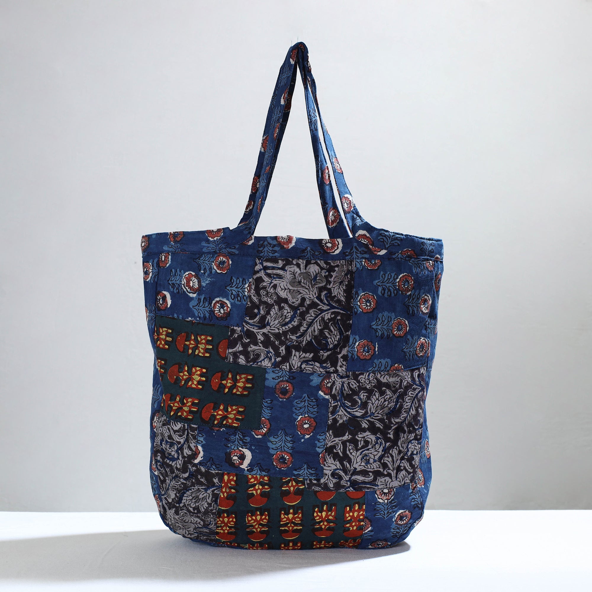 Multicolor Jugaad Patchwork Handmade Tote Bag 05