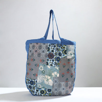 Multicolor Jugaad Patchwork Handmade Tote Bag 09