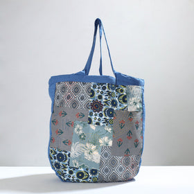 Multicolor Jugaad Patchwork Handmade Tote Bag 09