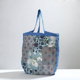Multicolor Jugaad Patchwork Handmade Tote Bag 09