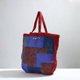 Multicolor Jugaad Patchwork Handmade Tote Bag 15
