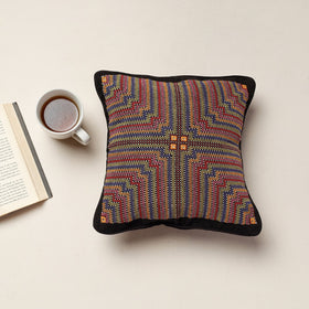  Kala Raksha Jat Hand Embroidery Cotton Cushion Cover 