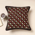 Multicolor Kala Raksha Pakko Hand Embroidery Cotton Cushion Cover