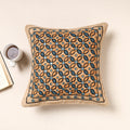 Multicolor Kala Raksha Pakko Hand Embroidery Cotton Cushion Cover