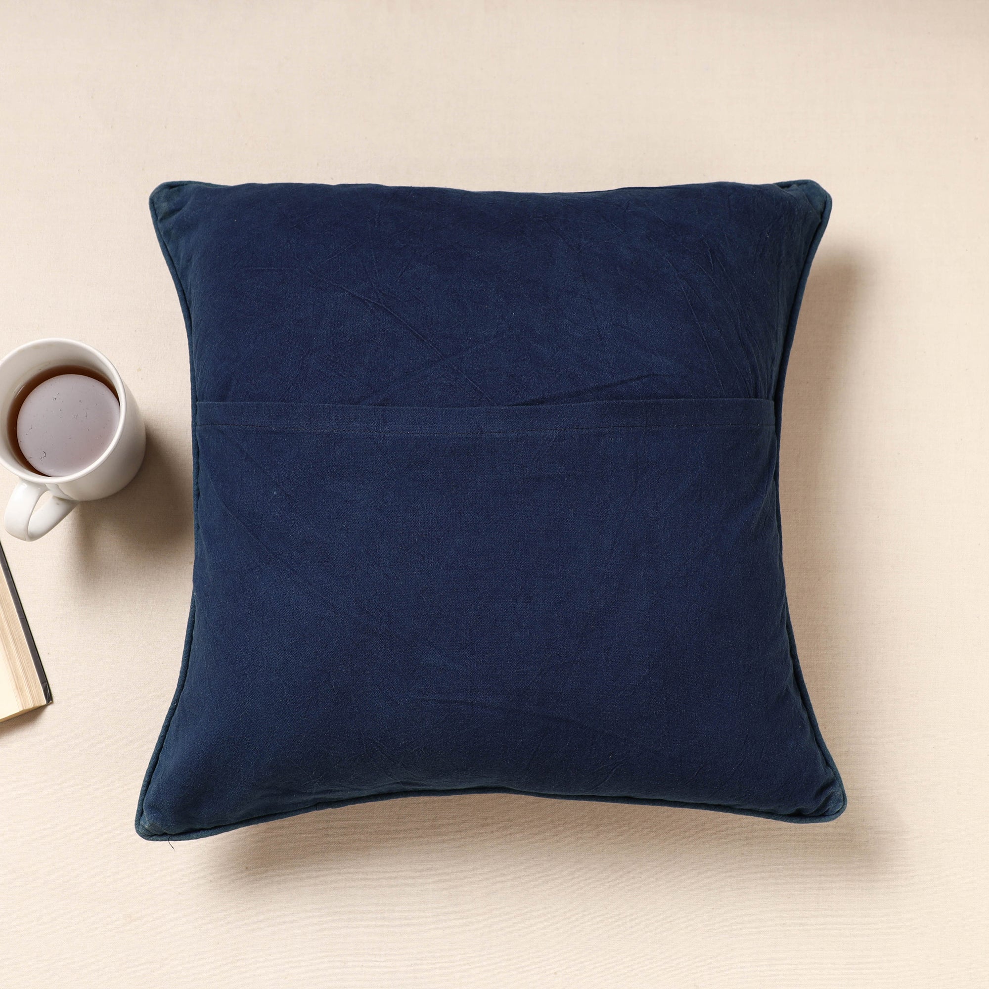  Kala Raksha Pakko Hand Embroidery Cotton Cushion Cover 