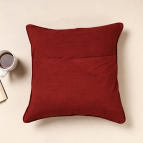 Multicolor Kala Raksha Rabari Hand Embroidery Cotton Cushion Cover