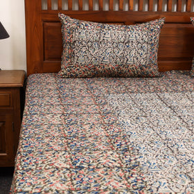 Kalamkari patchwork cotton bedsheet set 44 - handcrafted