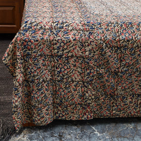 Kalamkari patchwork cotton bedsheet set 44 - handcrafted