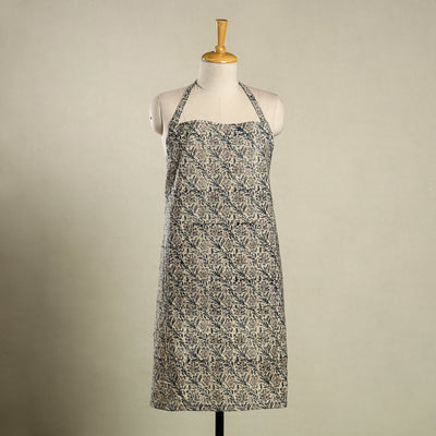 Multicolor Kalamkari Block Print Cotton Apron with Pocket
