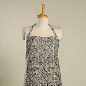 Multicolor Kalamkari Block Print Cotton Apron with Pocket