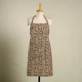 Multicolor Kalamkari Block Print Cotton Apron with Pocket
