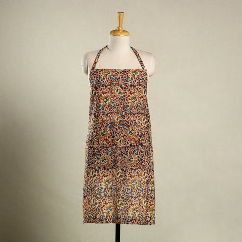 Multicolor - kalamkari cotton apron with pocket 17