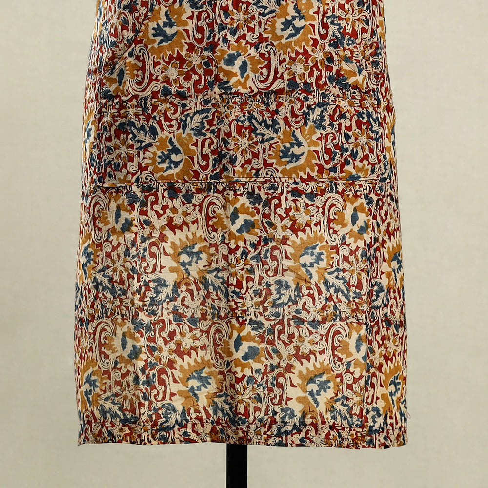 Multicolor - kalamkari cotton apron with pocket 17