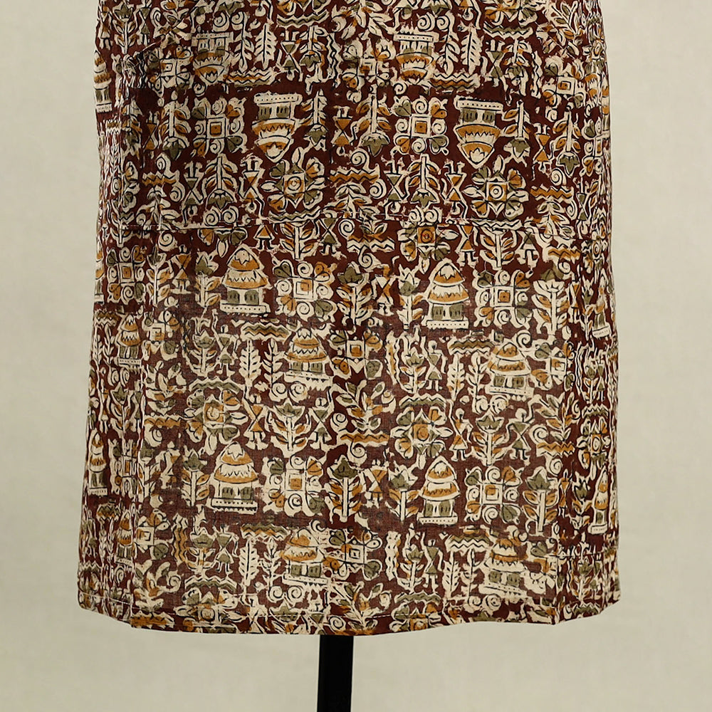 Multicolor - kalamkari cotton apron with pocket 18