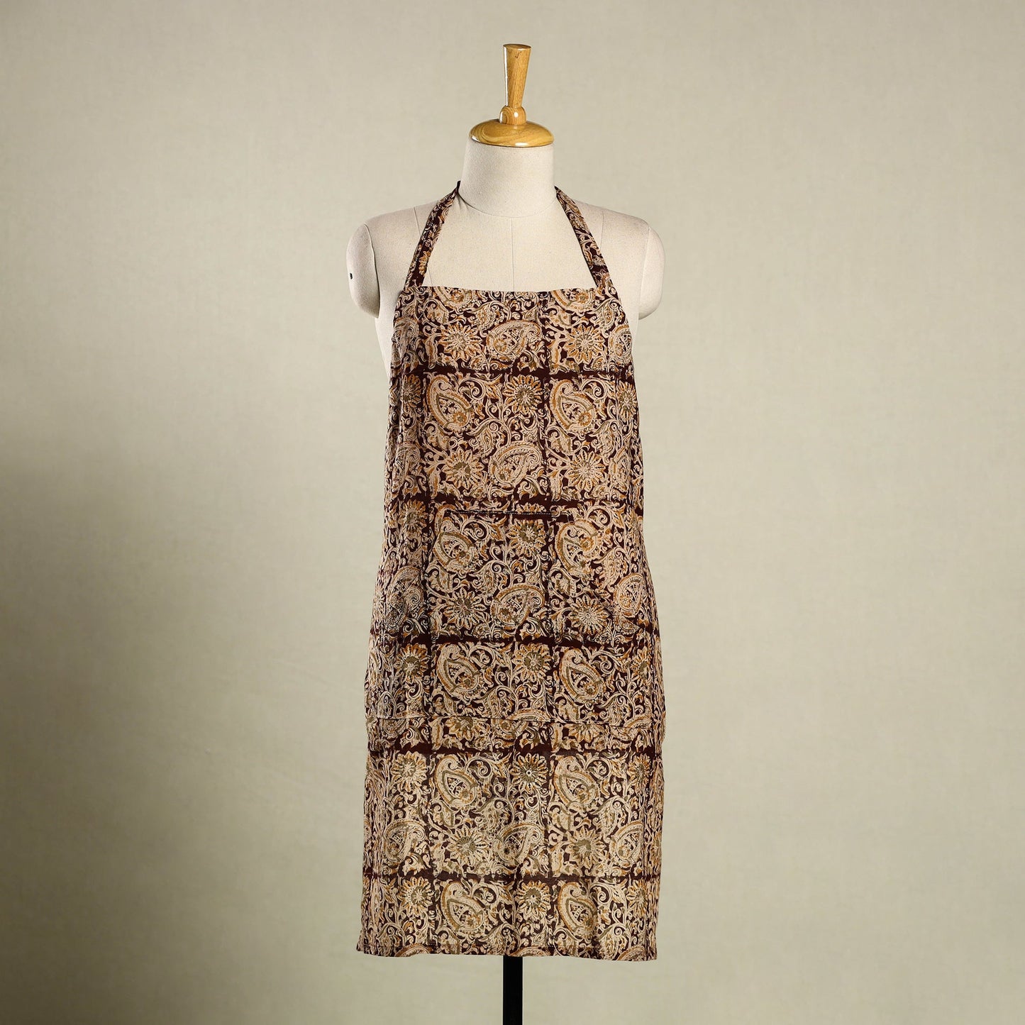 Multicolor - kalamkari cotton apron with pocket 20