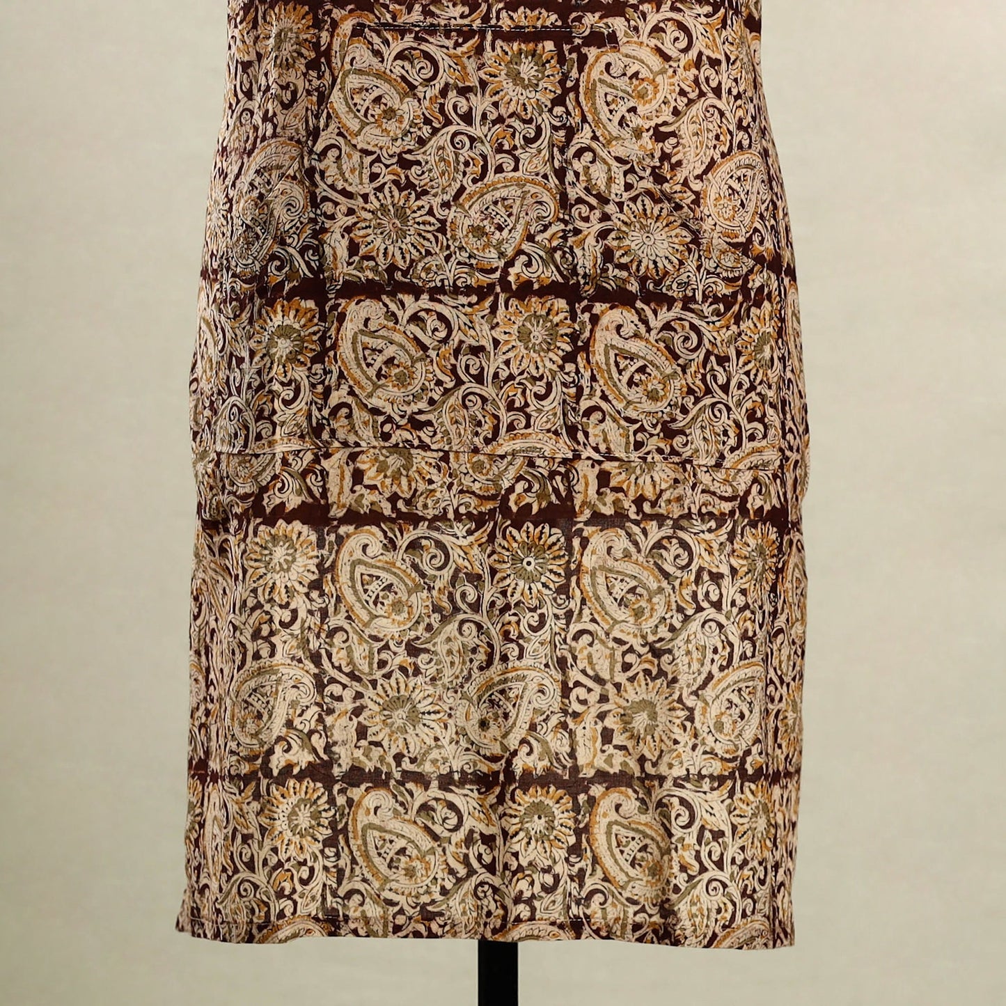 Multicolor - kalamkari cotton apron with pocket 20