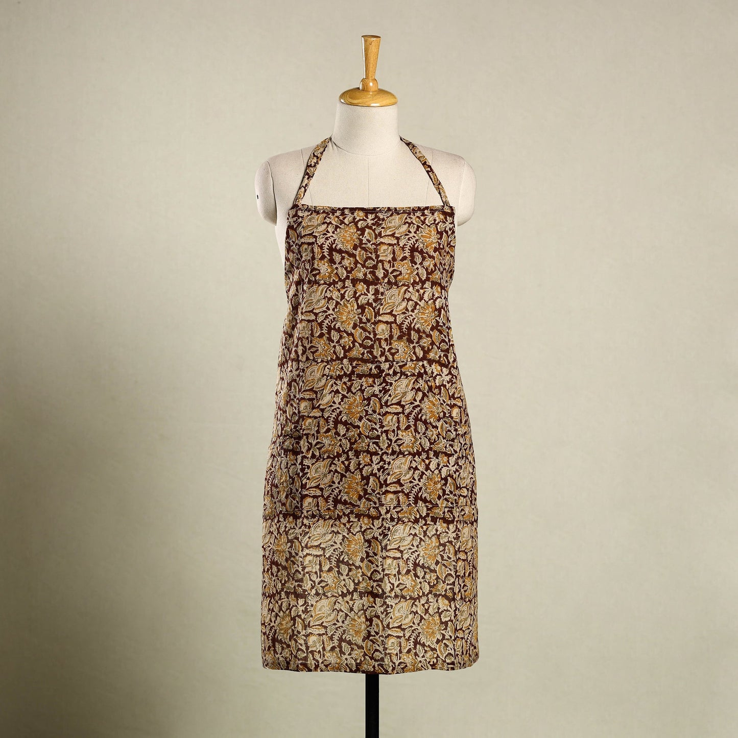 Multicolor - kalamkari cotton apron with pocket 22