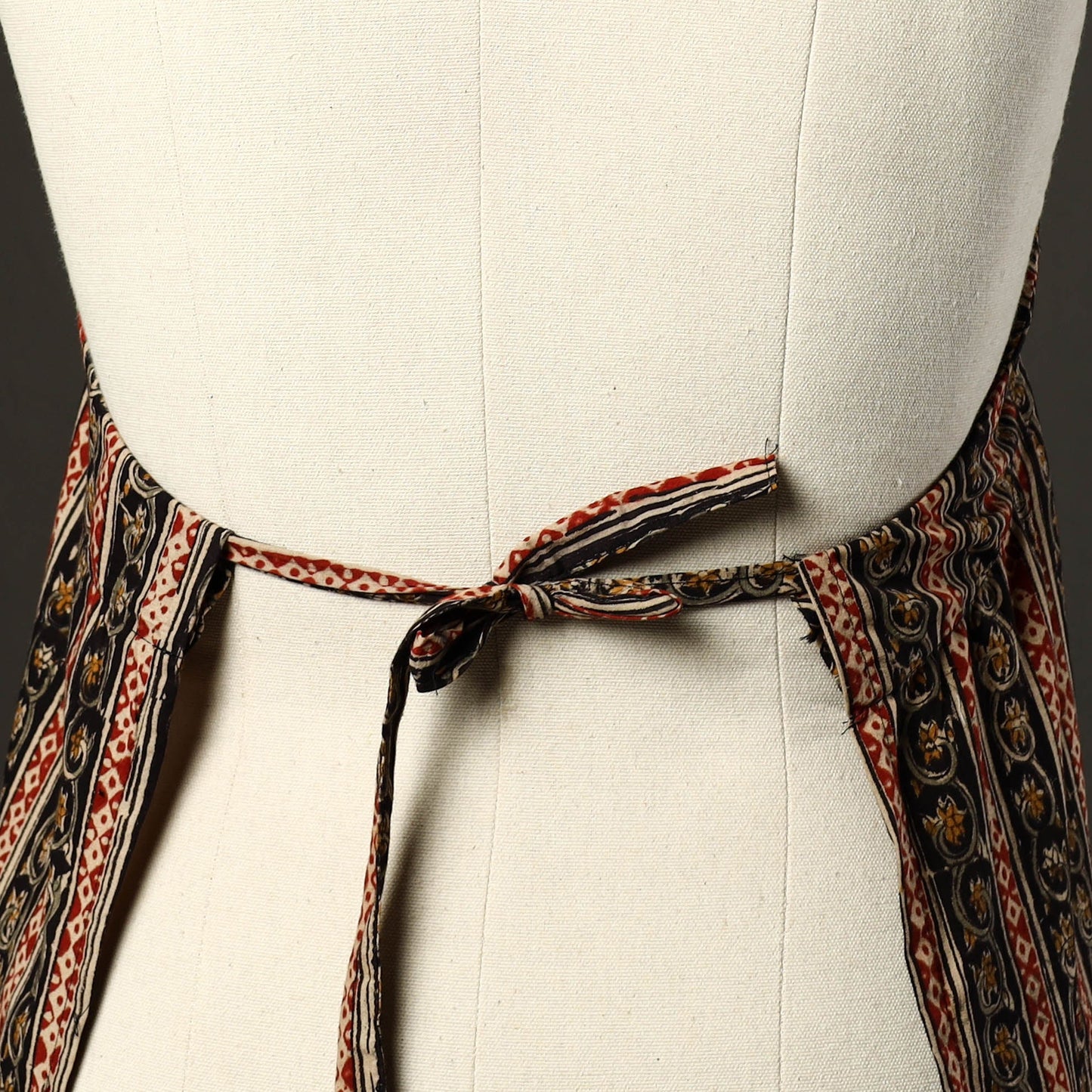 Multicolor - kalamkari cotton apron with pocket 41