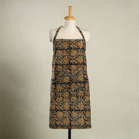 Multicolor Kalamkari Block Print Cotton Apron with Pocket