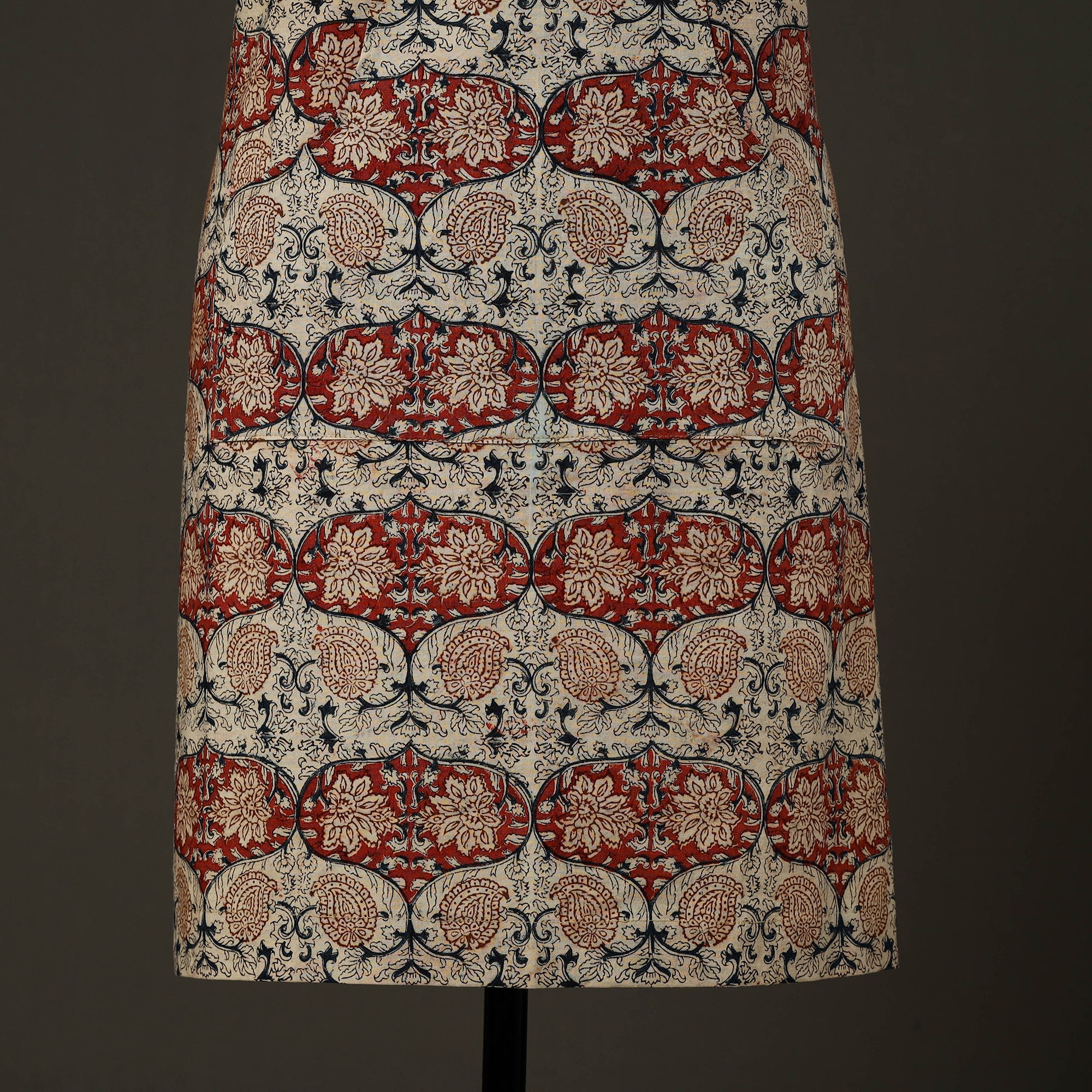 Multicolor - kalamkari cotton apron with pocket 53