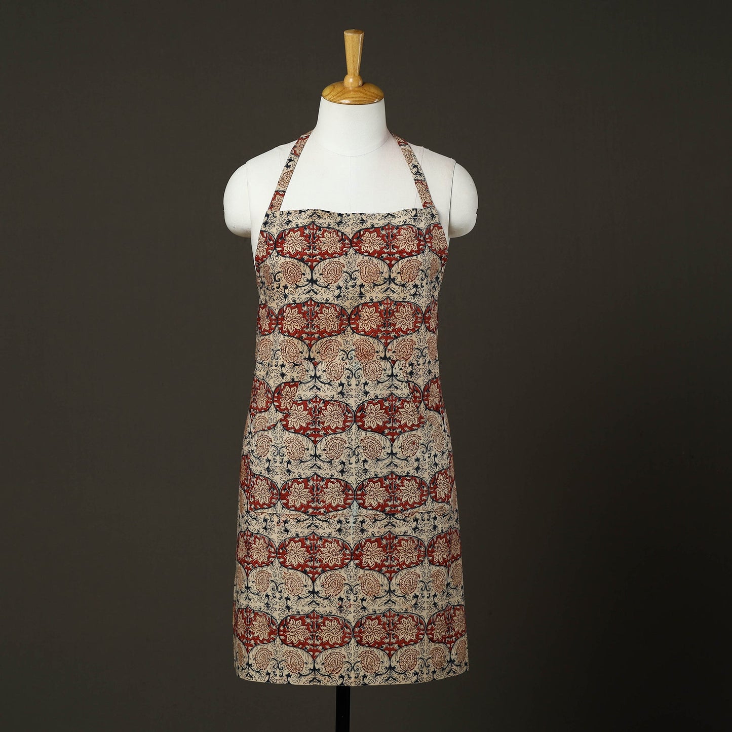 Multicolor - kalamkari cotton apron with pocket 53