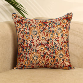 Multicolor - kalamkari cotton cushion cover 16 - handcrafted
