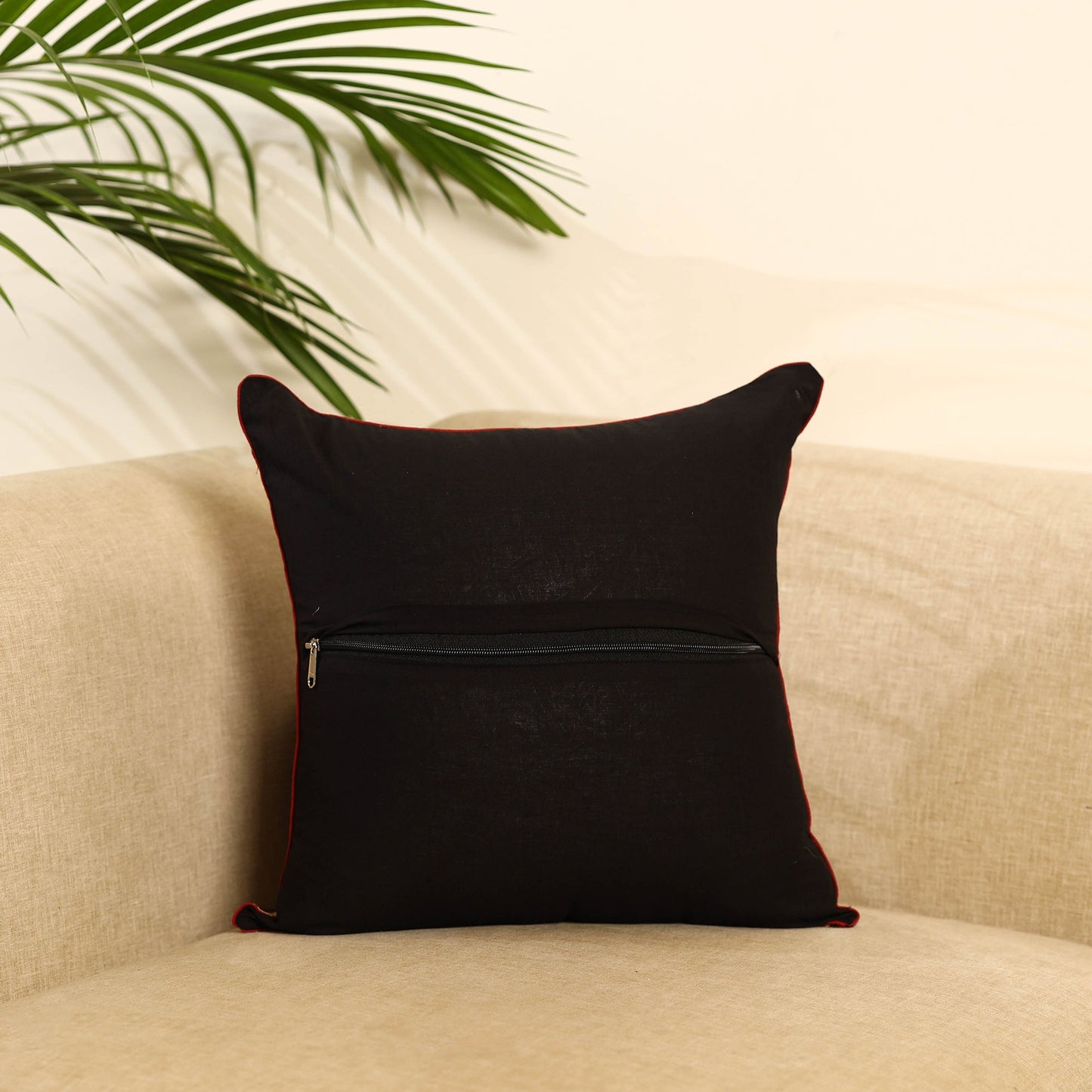 Multicolor - kalamkari cotton cushion cover 21 - handcrafted