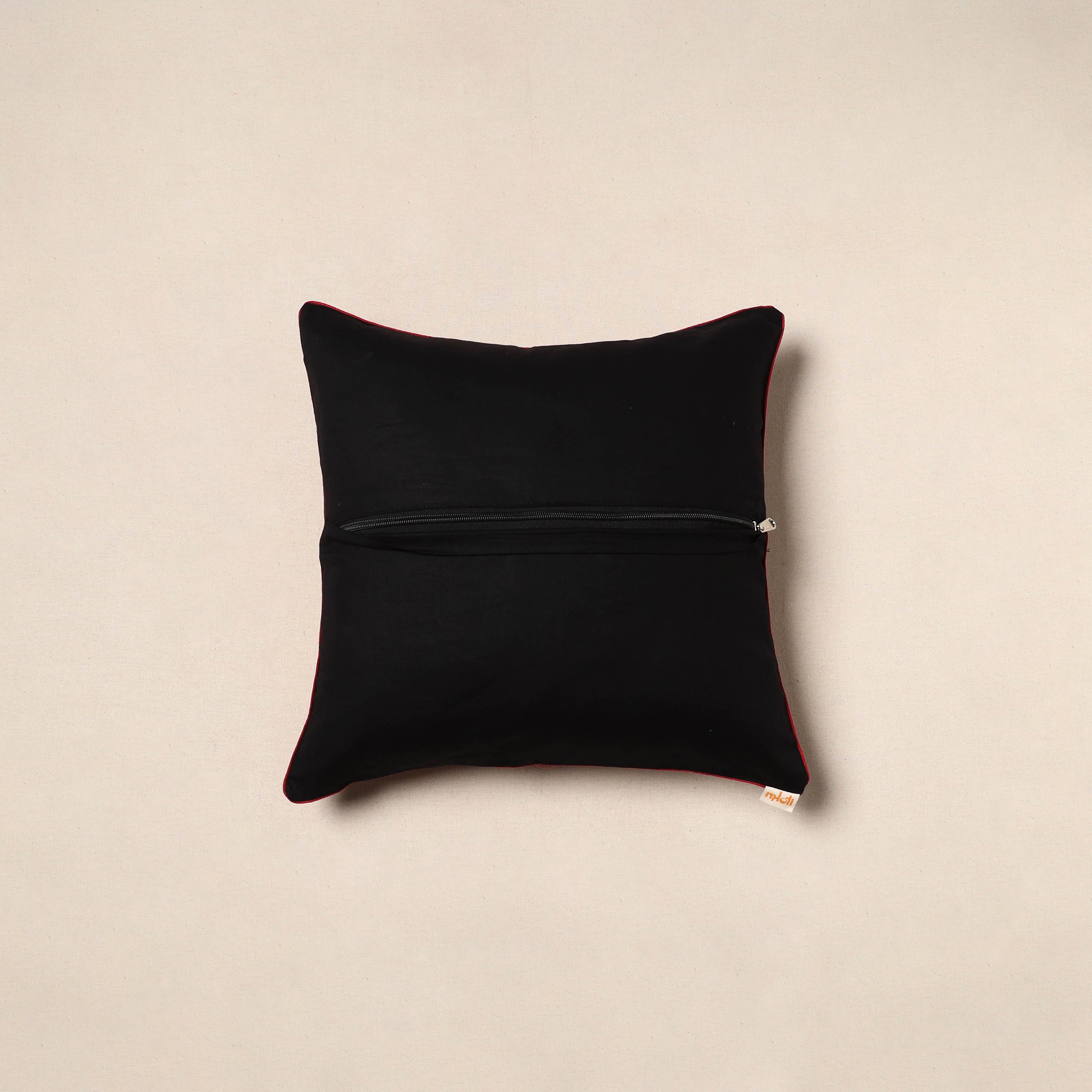 Kalamkari cotton cushion cover 35 - handcrafted