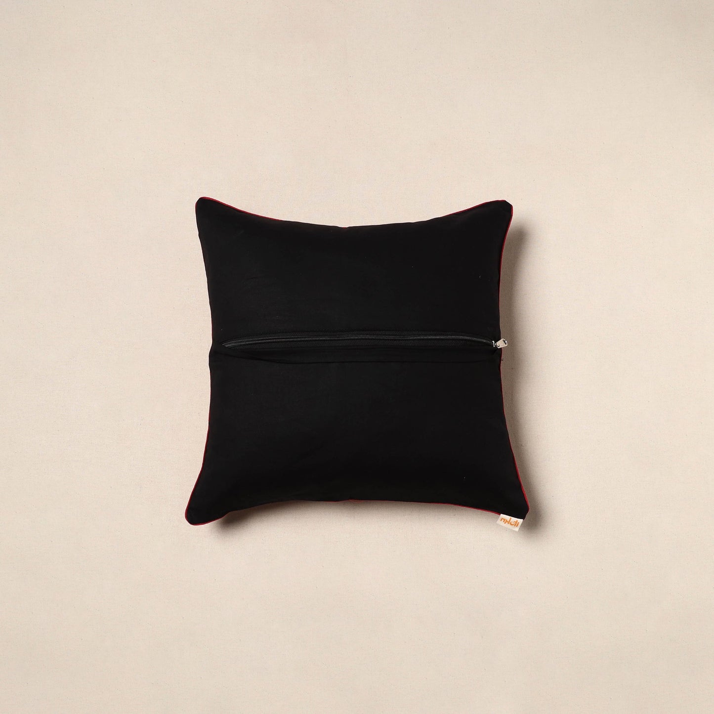 Kalamkari cotton cushion cover 35 - handcrafted