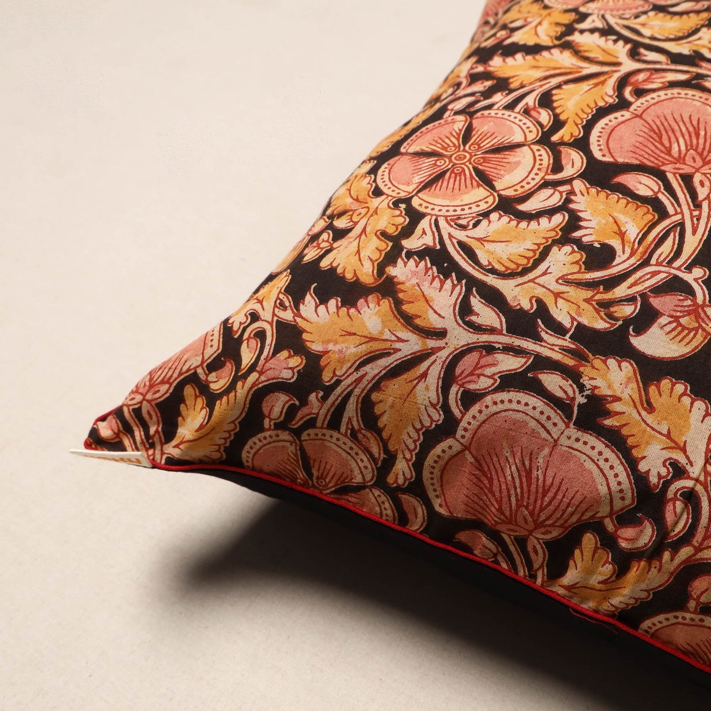 Kalamkari cotton cushion cover 35 - handcrafted