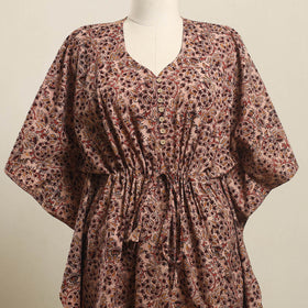 Buy Kalamkari Block Print Cotton Kaftan