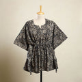  Multicolor Kalamkari Block Print Cotton Kaftan