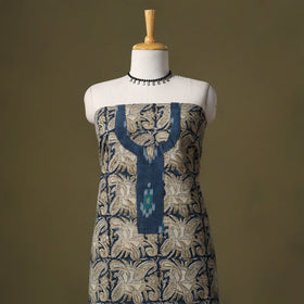 Kalamkari Print Cotton Unstitched Kurta Material