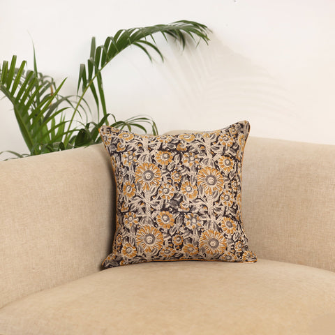 Multicolor - kalamkari cushion cover 27 - handcrafted