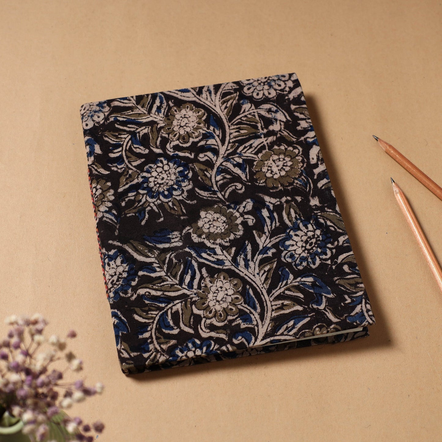 Kalamkari Fabric Cover Handmade Paper Notebook 
