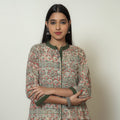  Kalamkari Hand Block Print Cotton A-Line Kurta For Women