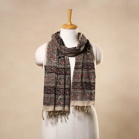 Buy Multicolor Kalamkari Print Handloom Cotton Mangalagiri Stole