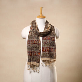 Buy Multicolor Kalamkari Print Handloom Cotton Mangalagiri Stole