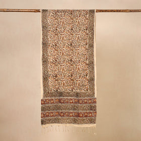 Buy Multicolor Kalamkari Print Handloom Cotton Mangalagiri Stole