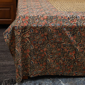 Kalamkari patchwork cotton bedsheet set 54 - handcrafted