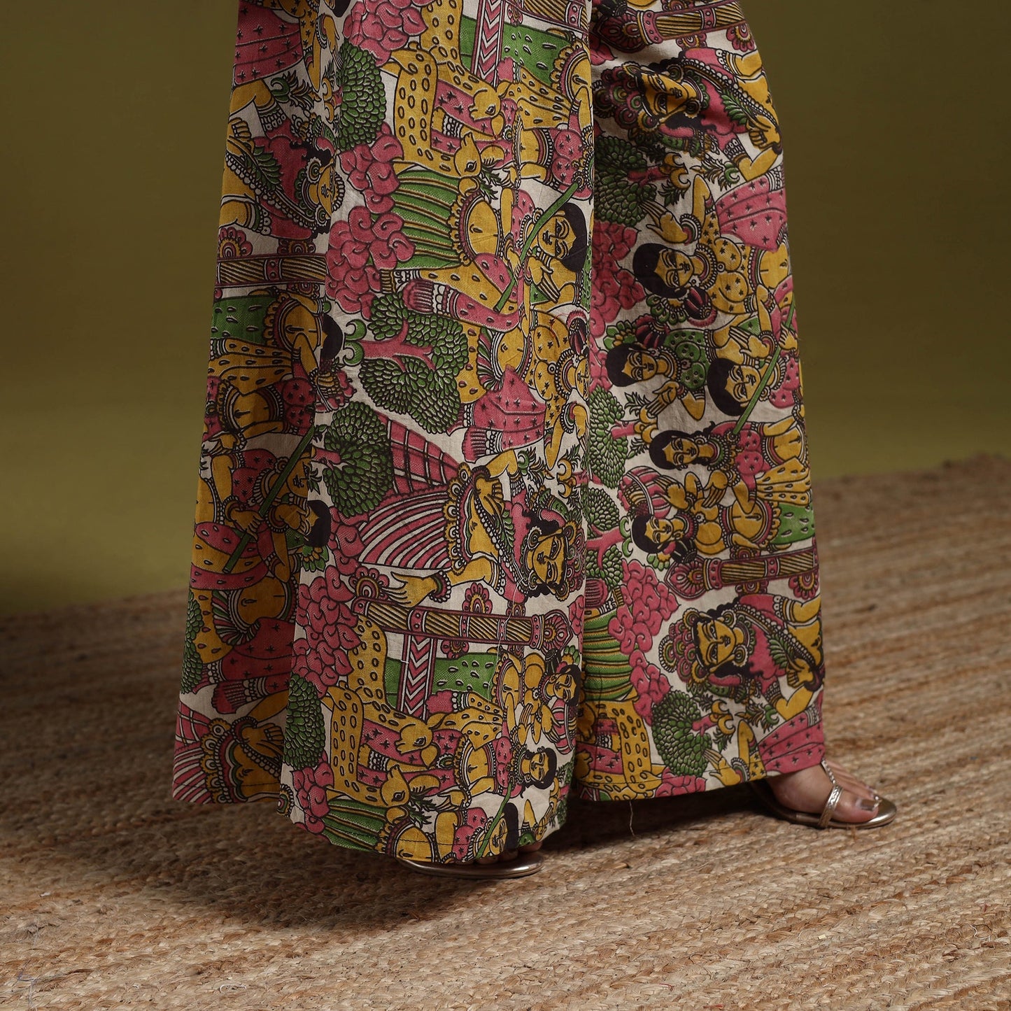 Kalamkari printed cotton 2pc kurta set for women 12