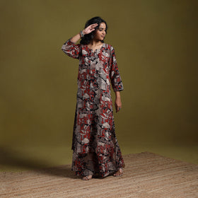 Kalamkari printed cotton 2pc kurta set for women 15