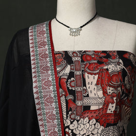 Kalamkari printed cotton 2pc unstitched dress material