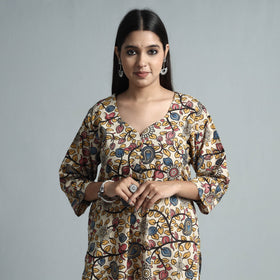  Kalamkari Printed Cotton Kurta For Women