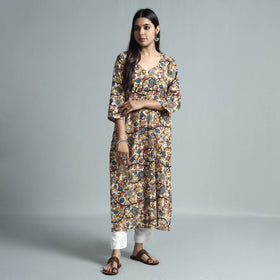  Kalamkari Printed Cotton Kurta For Women